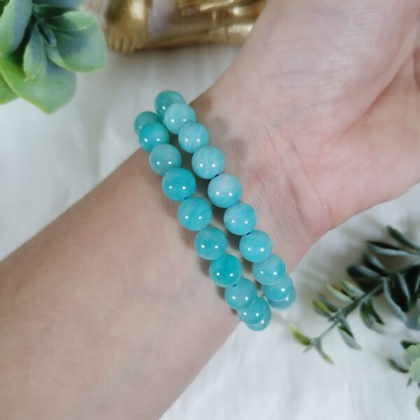 Amazonite bracelet - apaisement, joie, communication – Image 2