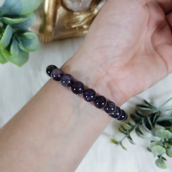 Améthyste bracelet 8mm- sommeil, stress, méditation – Image 2