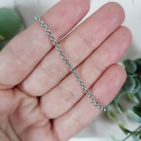 Chaîne acier inoxydable 45cm grosse maille – Image 3