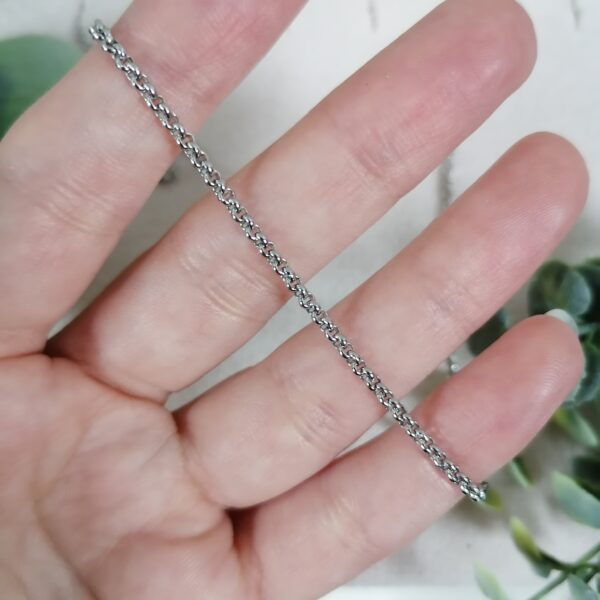 Chaîne acier inoxydable 45cm grosse maille – Image 4
