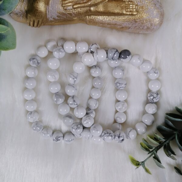Bracelet Howlite - calme, apaisement, intuition – Image 3