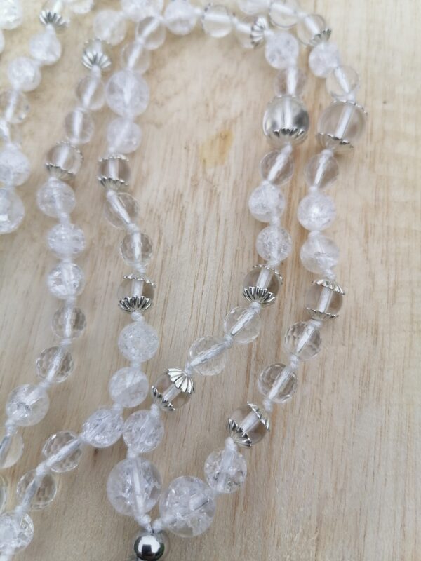 Mala Cristal de roche purification - inspiration tibétain – Image 4